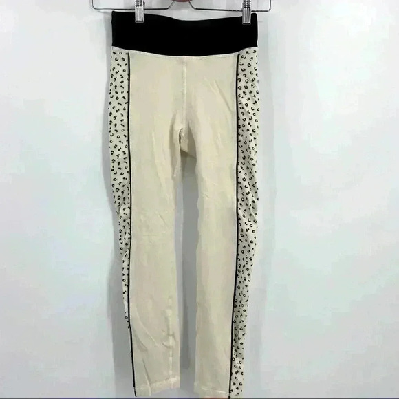 Vimmia Women's Meow Side Print Piped Half & Half Midrise Leggings Size S - Picture 12 of 14